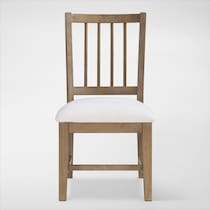 auburn dining white natural legs dining chair   