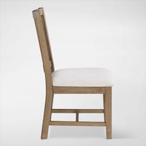 auburn dining white natural legs dining chair   