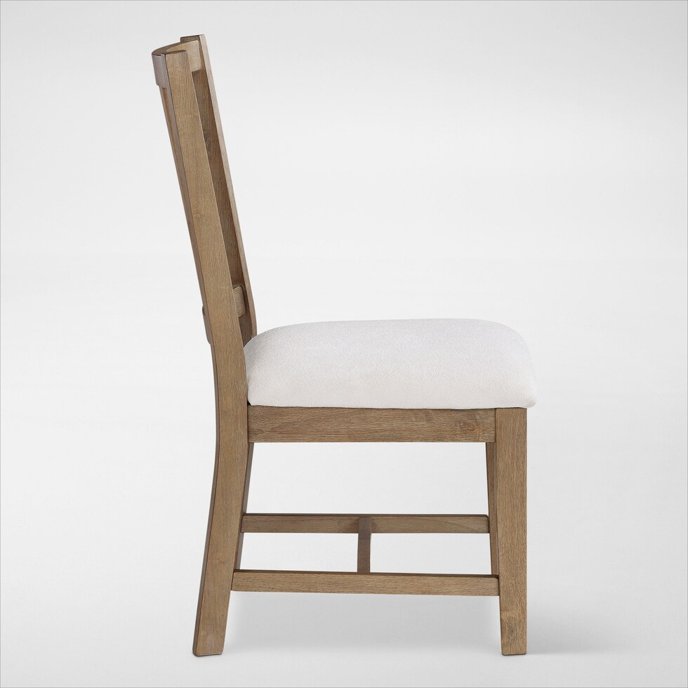 auburn dining white natural legs dining chair   