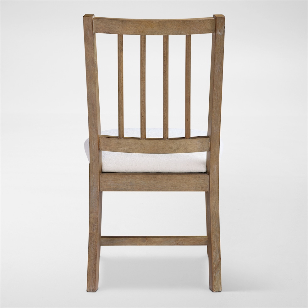 auburn dining white natural legs dining chair   