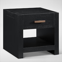 auburn tables black drawer end table   