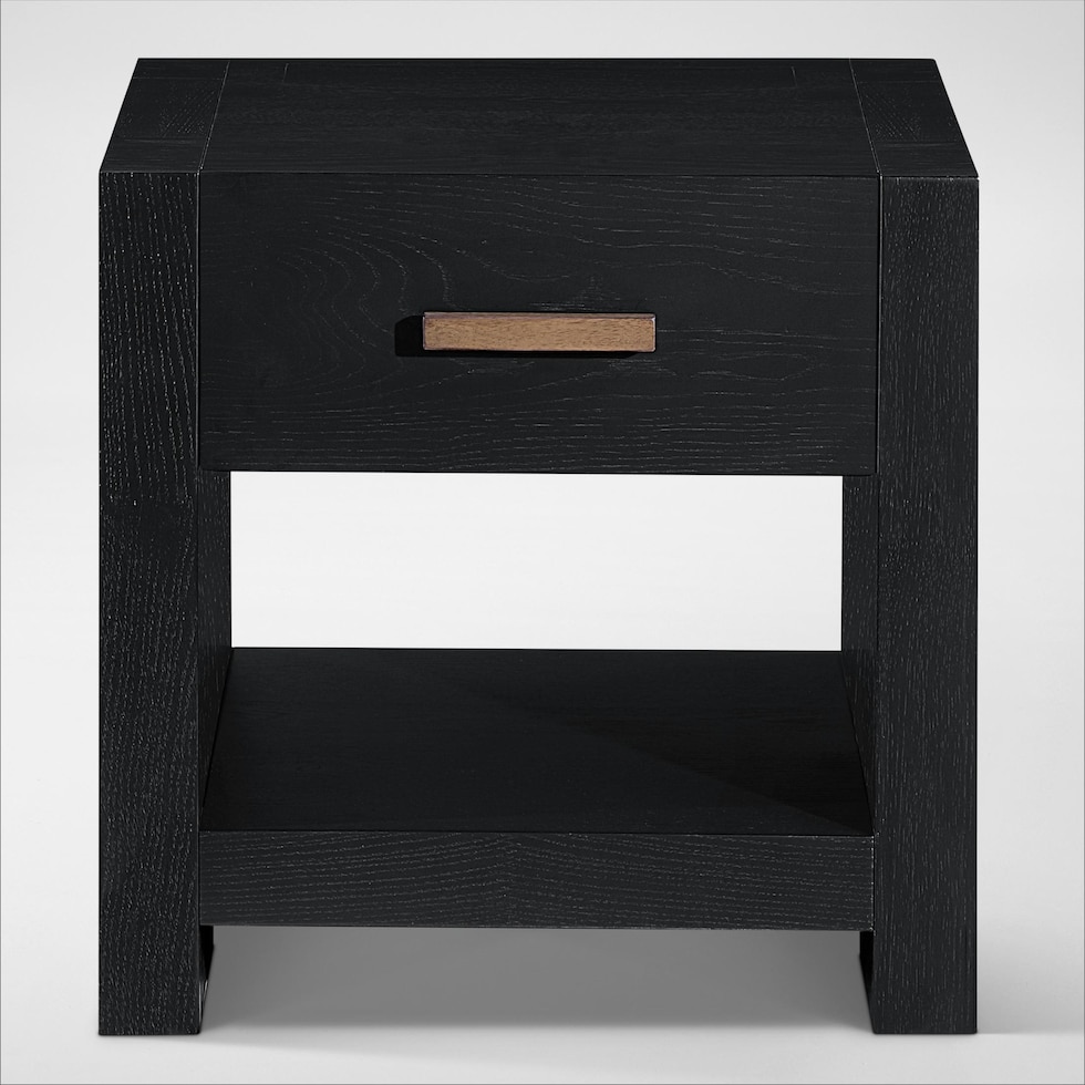 auburn tables black drawer end table   