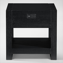auburn tables black drawer end table   