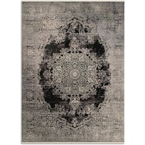 auden black area rug  x    
