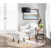 augie walnut black floor lamp   