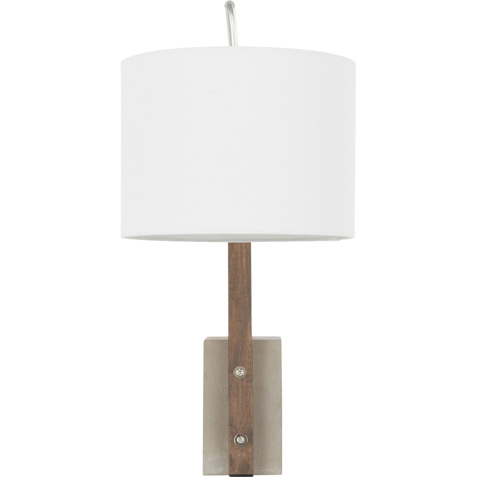 augie white table lamp   