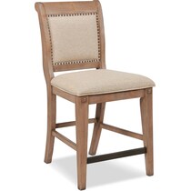 august light brown counter height stool   