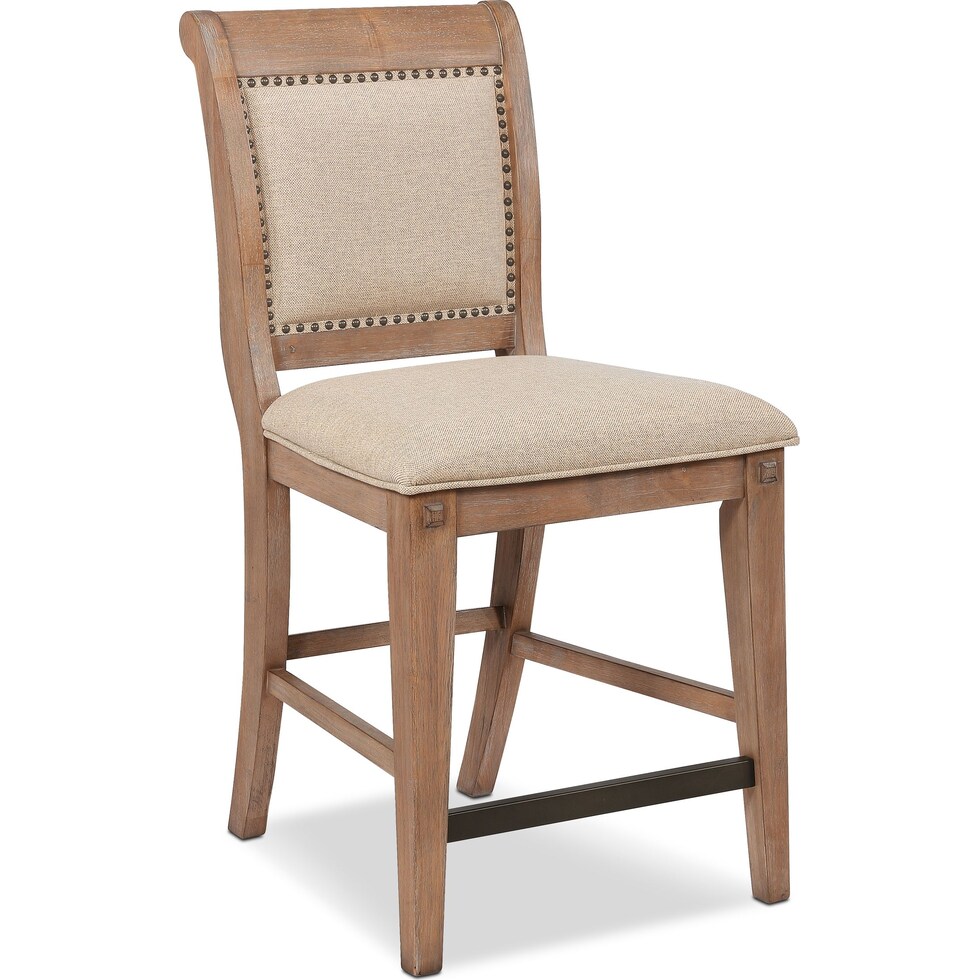 august light brown counter height stool   