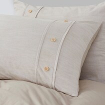 augusta light brown king california king bedding set   