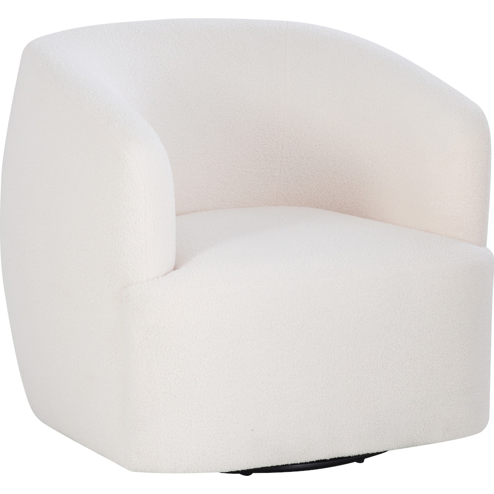 augustus white accent chair   