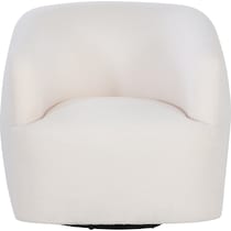 augustus white accent chair   