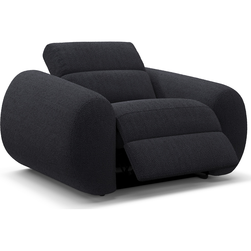 aura black recliner   