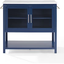 aura navy white kitchen island   