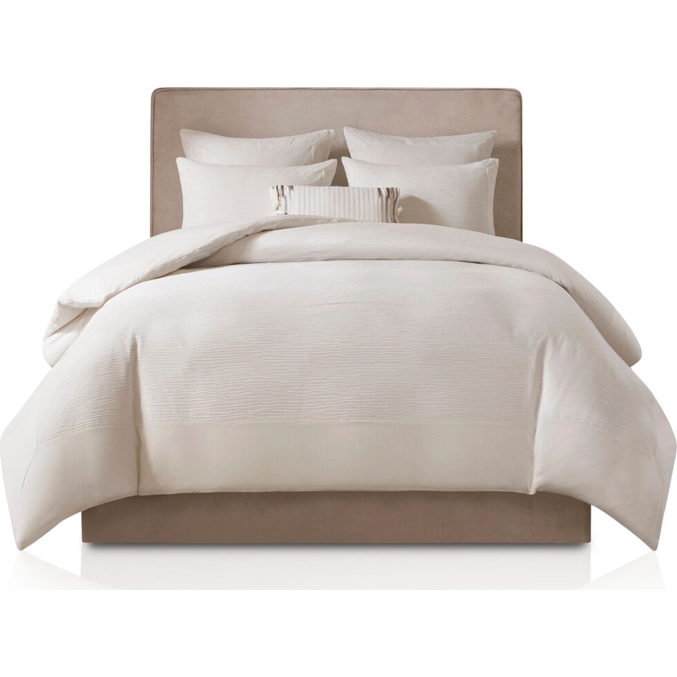 aurelia white king bedding set   