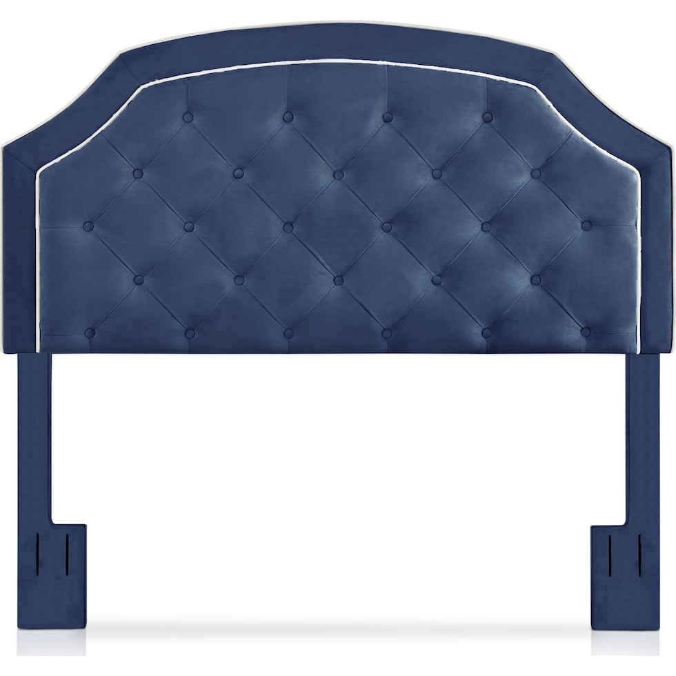 aurora blue king headboard   