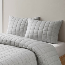 aurora gray full queen bedding set   