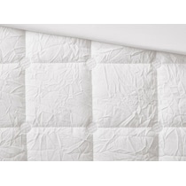 aurora white full queen bedding set   