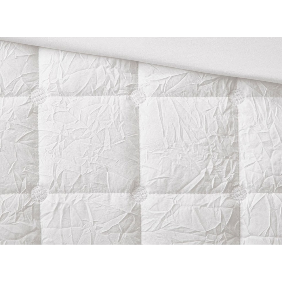 aurora white full queen bedding set   