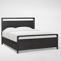 austin bedroom dark brown  pc king bedroom   
