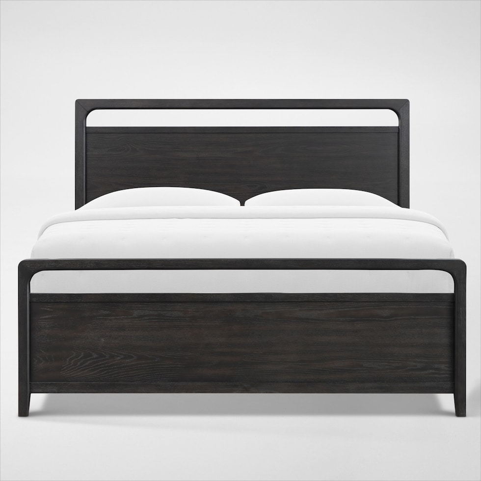 austin bedroom dark brown  pc king bedroom   