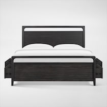 austin bedroom dark brown  pc king bedroom   