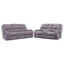 austin gray  pc power reclining living room   