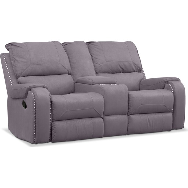 Living Room Furniture - Austin Manual Reclining Loveseat
