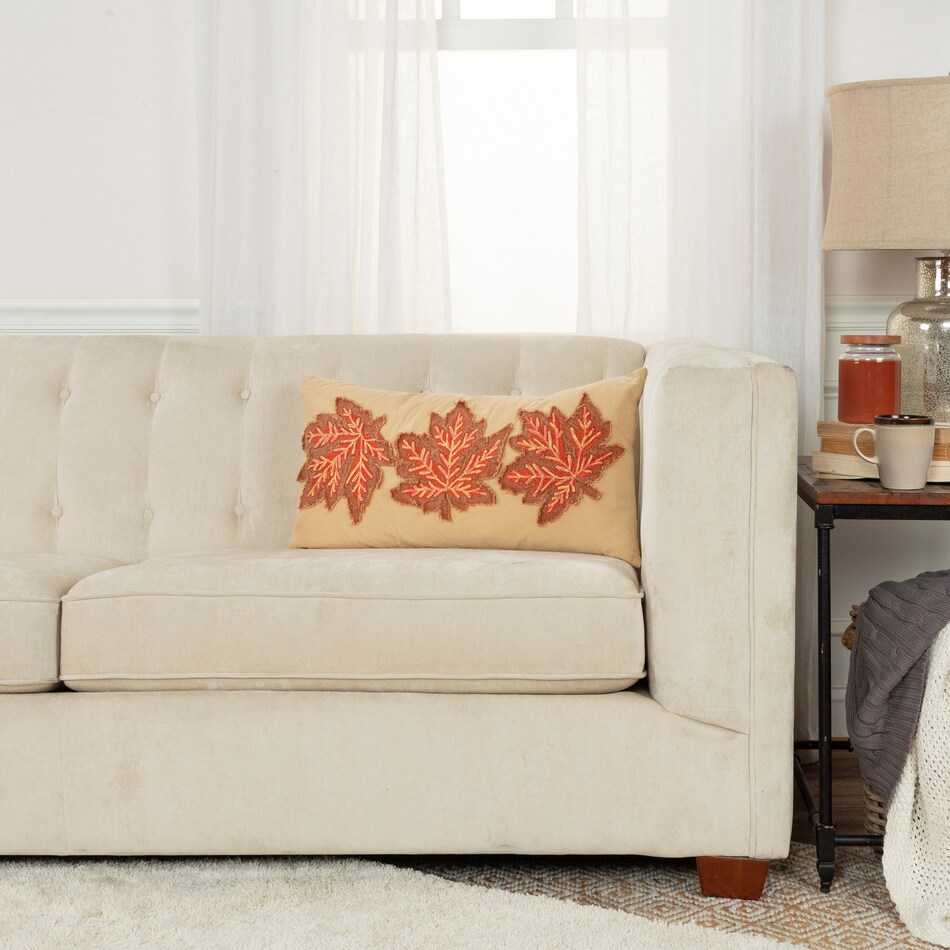autumn leaves multi pillow   