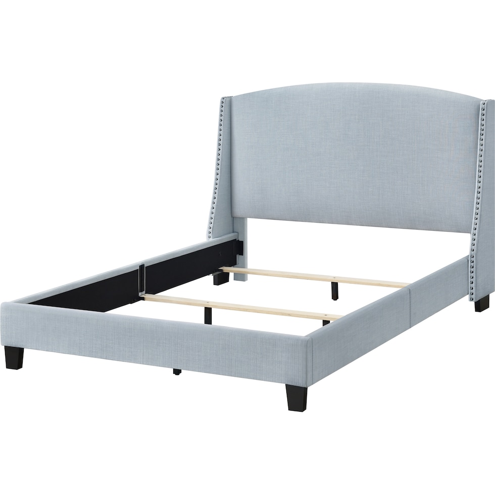 autumn blue queen bed   
