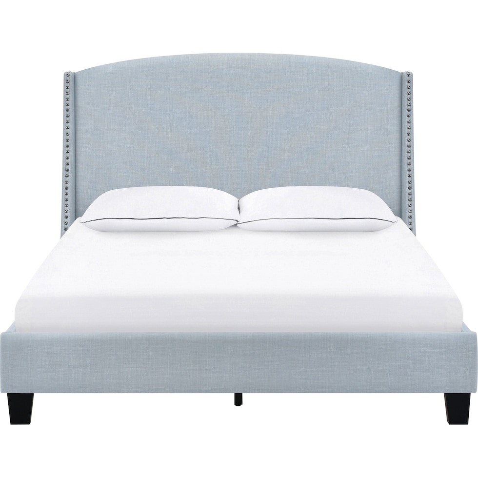 autumn blue queen bed   
