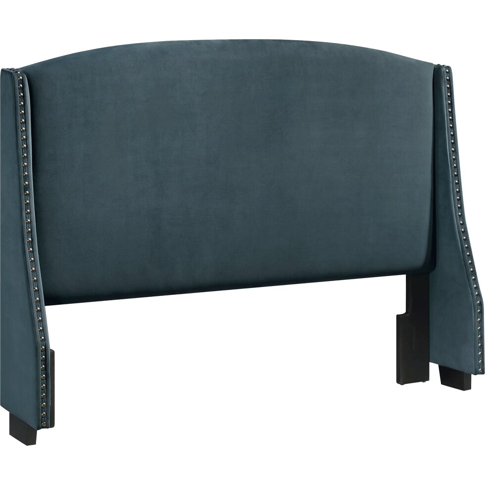 autumn blue queen headboard   
