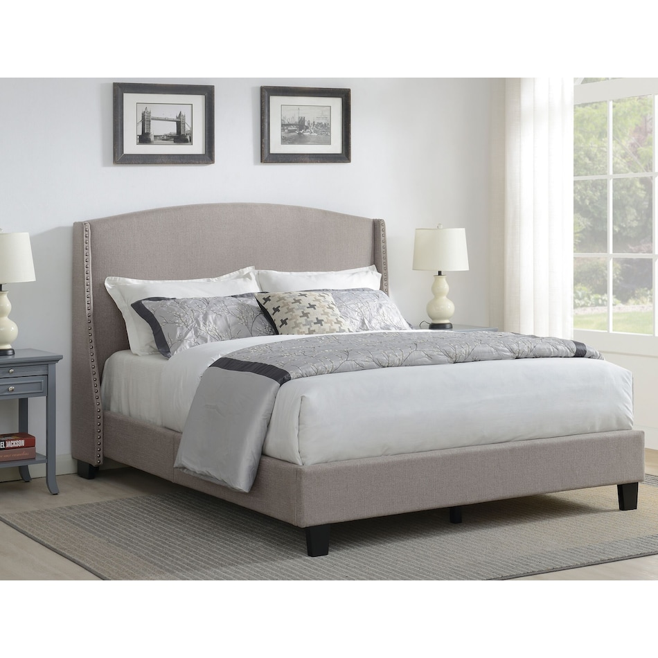 Autumn Queen Upholstered Bed | Value City Furniture