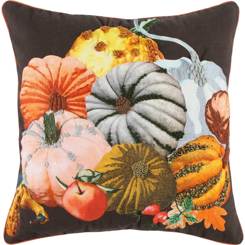 autumnal brown pillow   