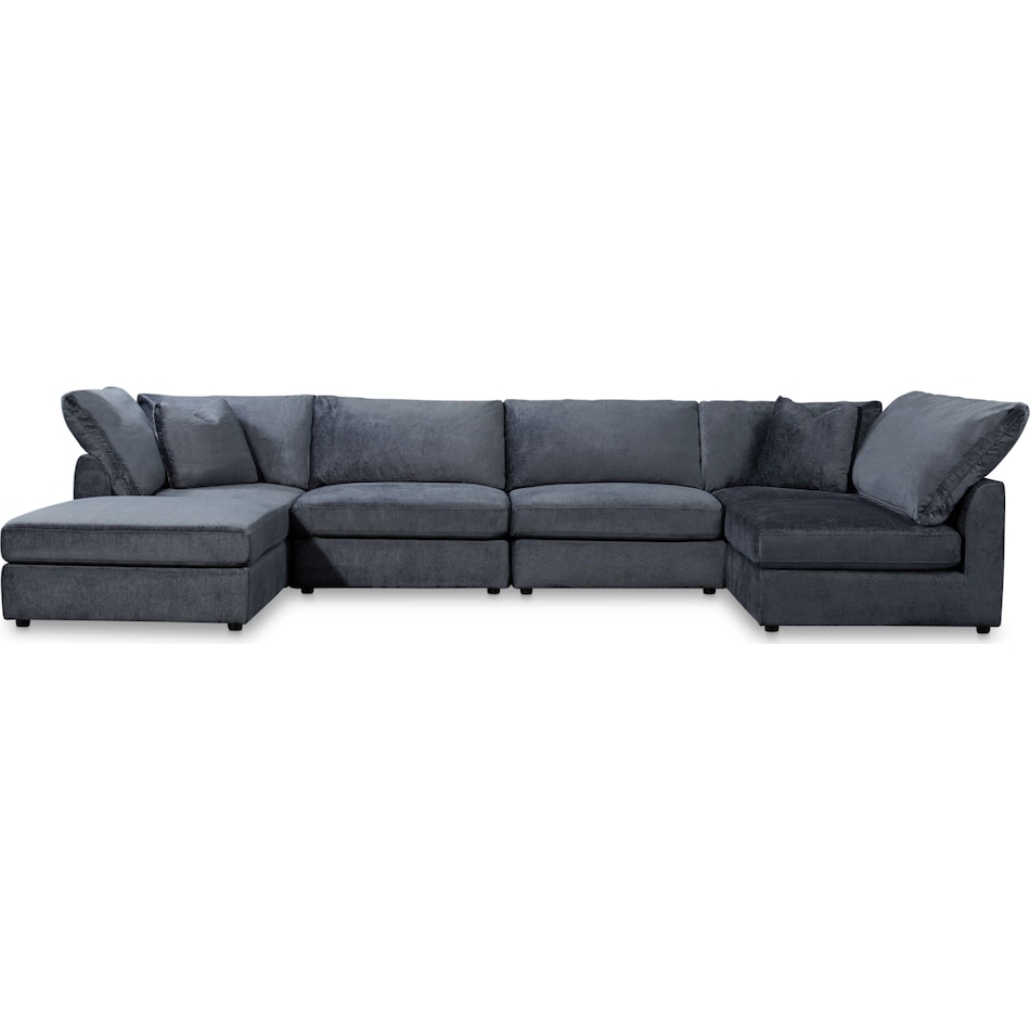 ava blue  pc sectional   