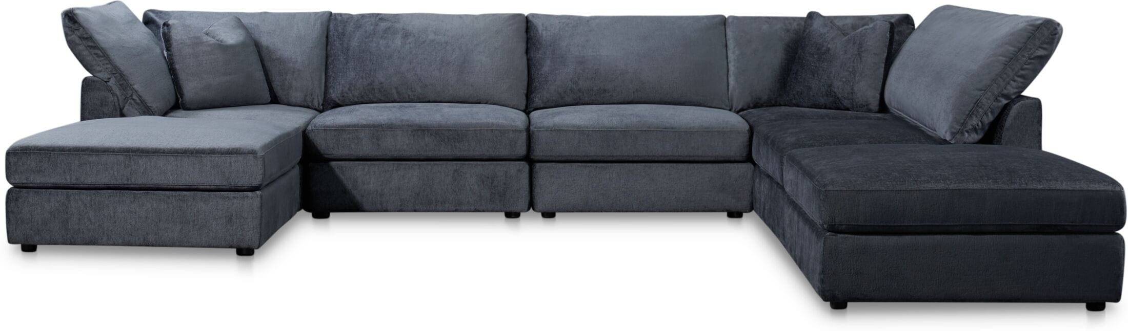 Ava 7Piece Sectional Blue Value City Furniture