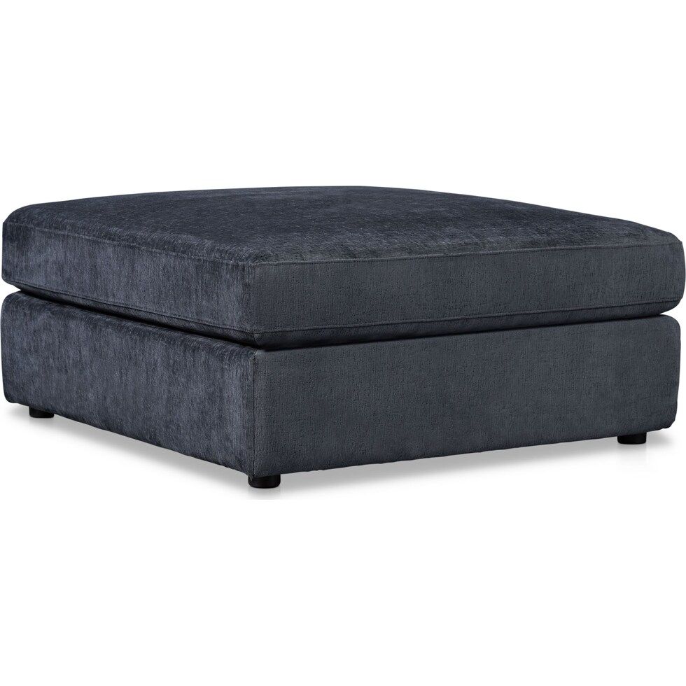 ava blue ottoman   