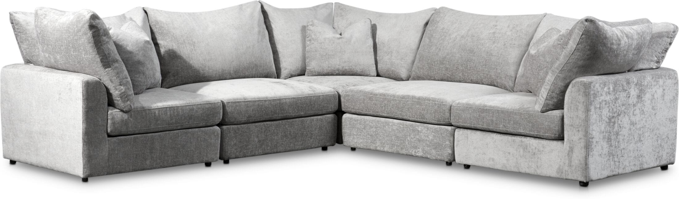Ava 5Piece Sectional Gray Value City Furniture