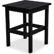 avail outdoor black outdoor end table   