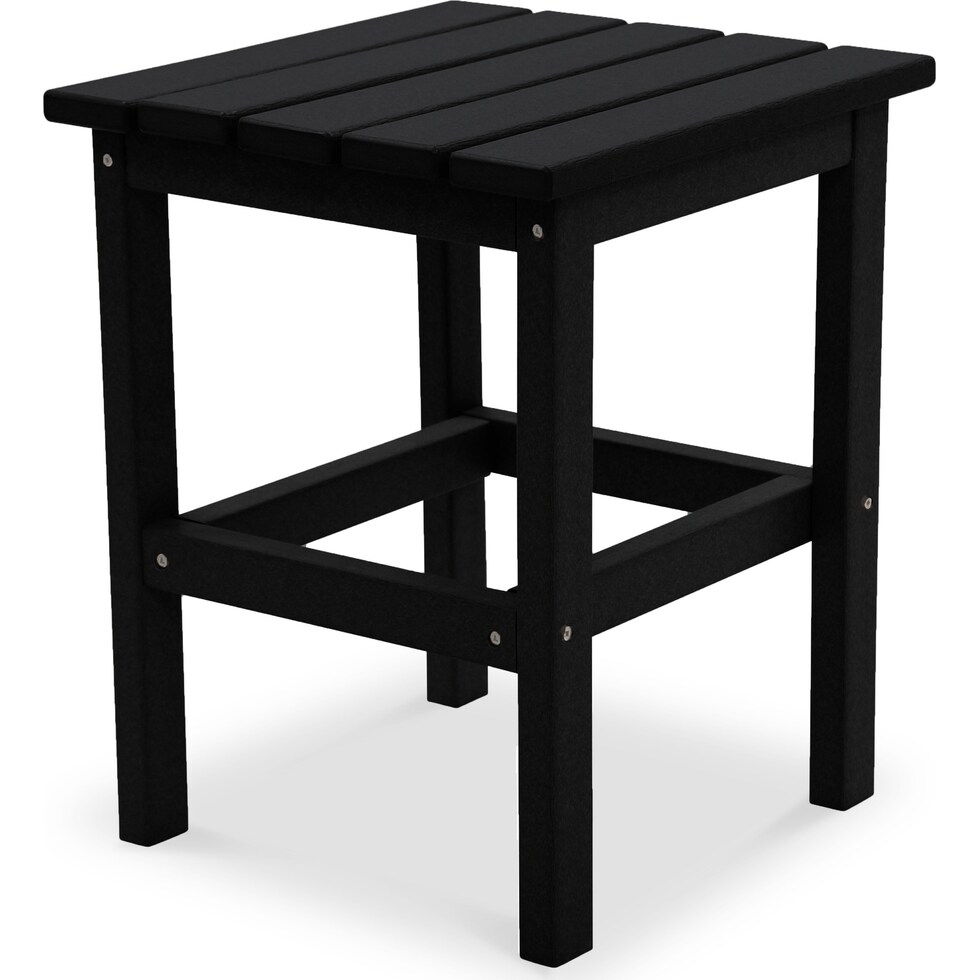 avail outdoor black outdoor end table   