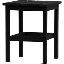 avail outdoor black outdoor end table   
