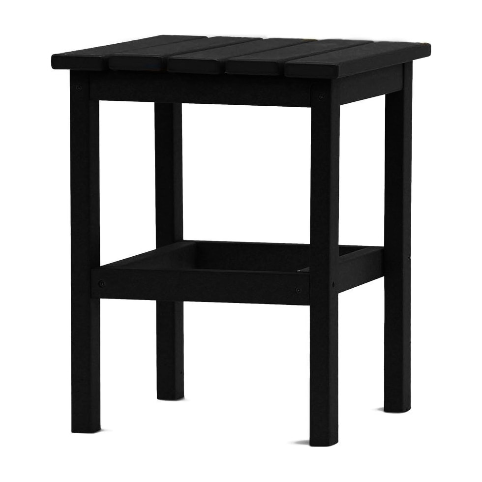 avail outdoor black outdoor end table   