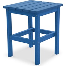 avail outdoor blue outdoor end table   