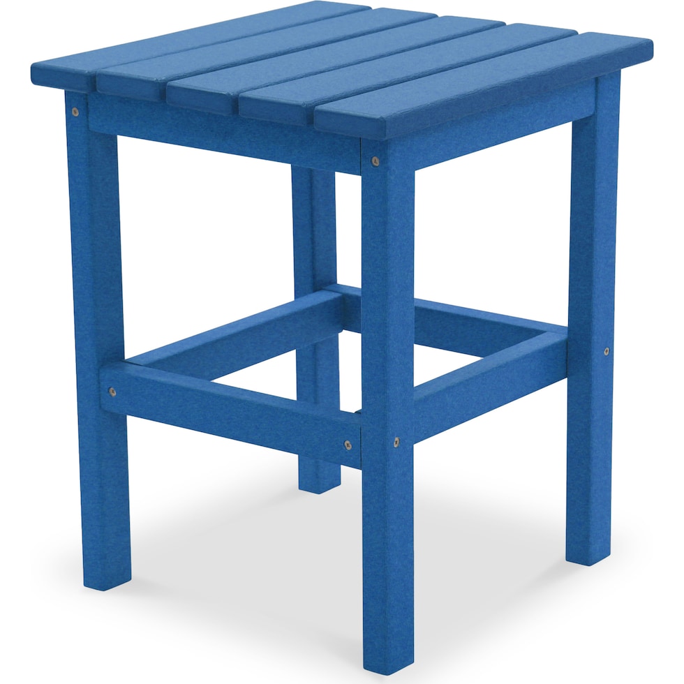 avail outdoor blue outdoor end table   