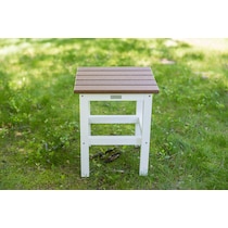 avail outdoor light brown outdoor end table   