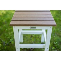 avail outdoor light brown outdoor end table   