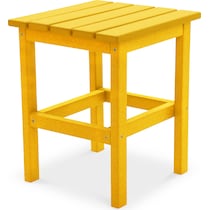 avail outdoor yellow outdoor end table   