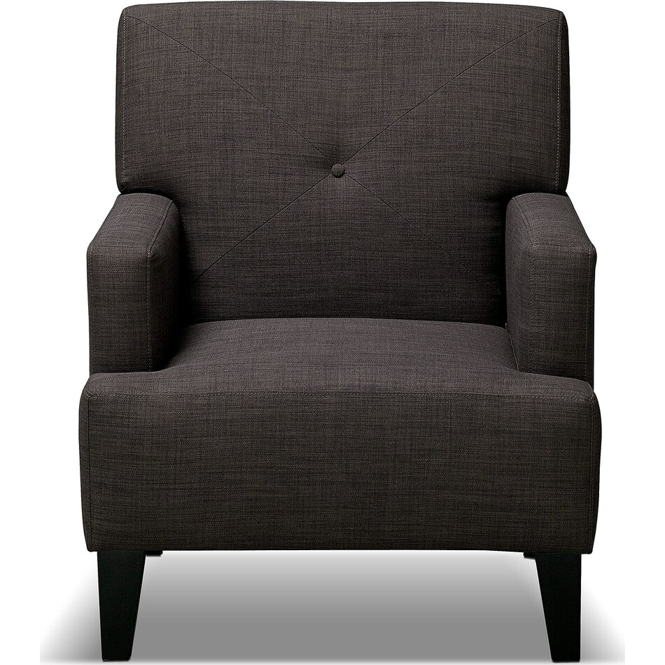 avalon gray accent chair   