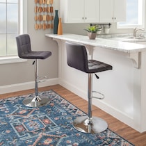 avani dark brown bar stool   