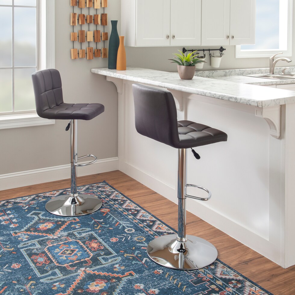 avani dark brown bar stool   