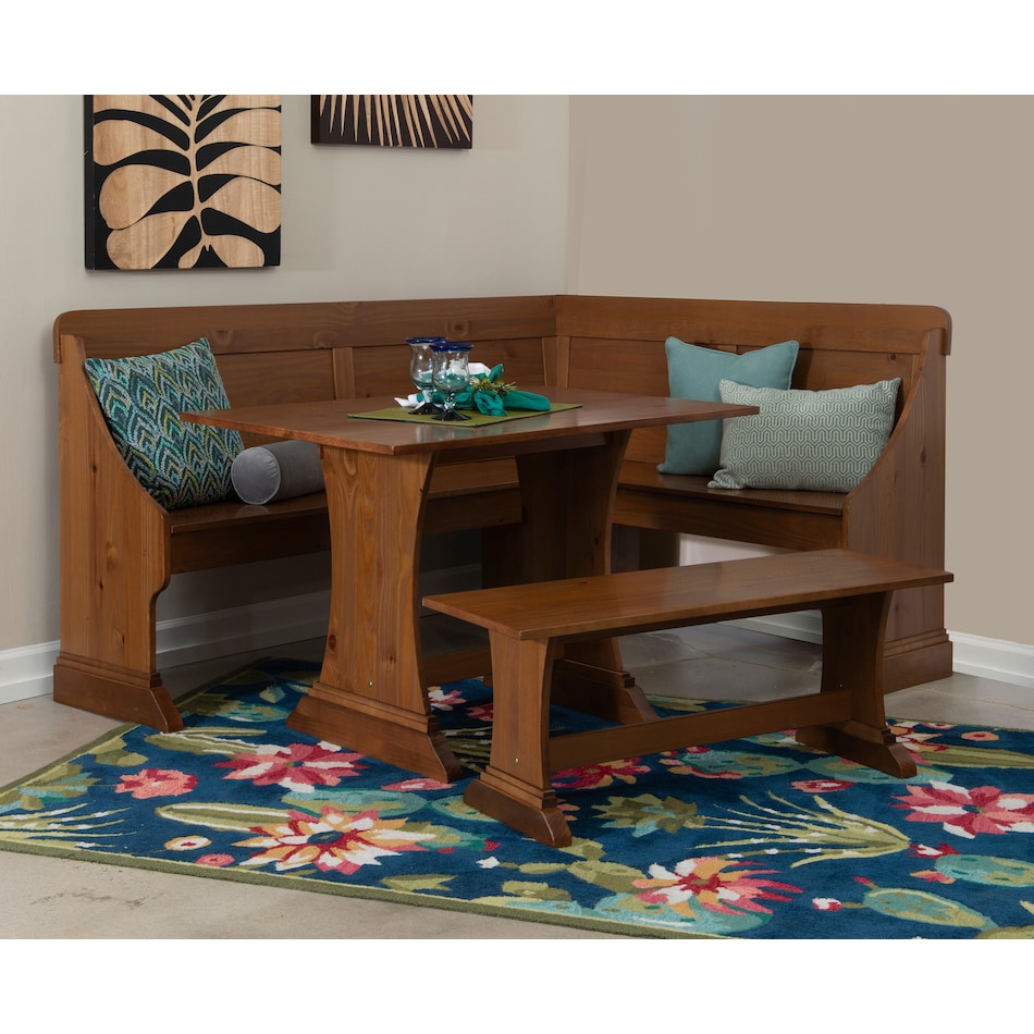 aveline light brown corner nook   